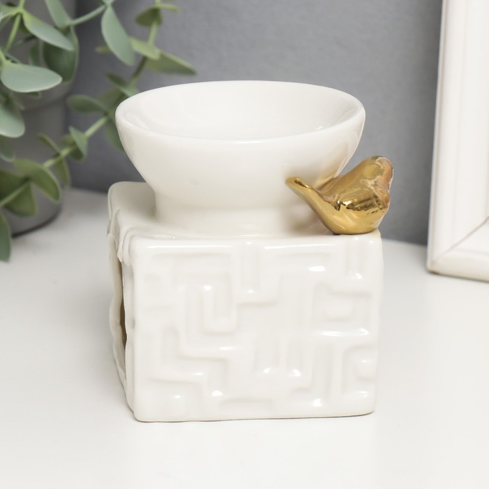 Аромалампа керамика Аромалампа керамика "Золотая фигурка" 9,5х7,5х7,5 см, МИКС