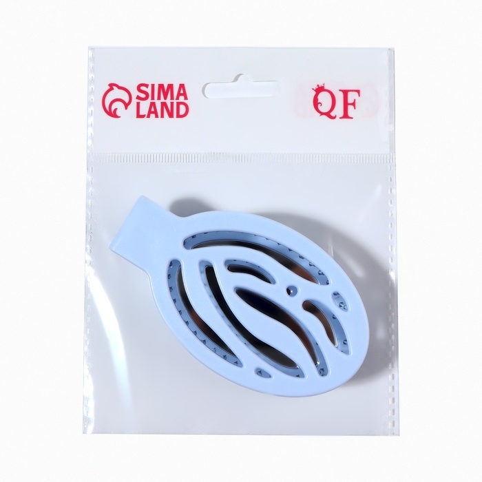 Расчёска массажная, складная, с зеркалом, 9,5 × 5,5 см, цвет голубой Расчёска массажная, складная, с зеркалом, 9,5 × 5,5 см, цвет голубой