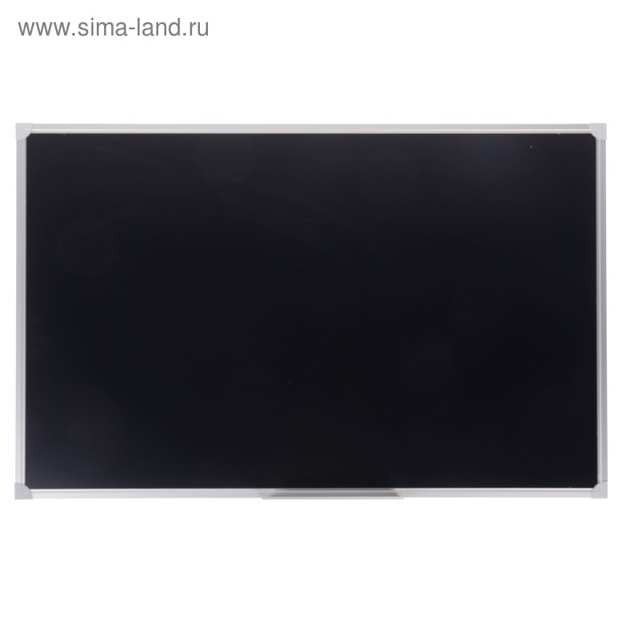 Доска магнитно-меловая 100х150 см, ЧЁРНАЯ, Calligrata СТАНДАРТ, в алюминиевой рамке, с полочкой Доска магнитно-меловая 100х150 см, ЧЁРНАЯ, Calligrata СТАНДАРТ, в алюминиевой рамке, с полочкой