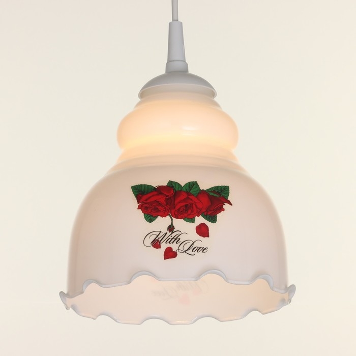 Светильник BayerLux Светильник BayerLux "Елена" 1 лампа E27 60 Вт молочный ( рис.МИКС)