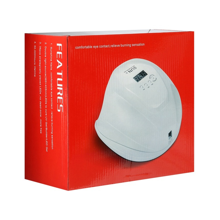 Лампа для гель-лака JessNail SUN X, UV/LED, 54 Вт, 36 таймер, таймер 10/30/60 сек, белая Лампа для гель-лака JessNail SUN X, UV/LED, 54 Вт, 36 таймер, таймер 10/30/60 сек, белая