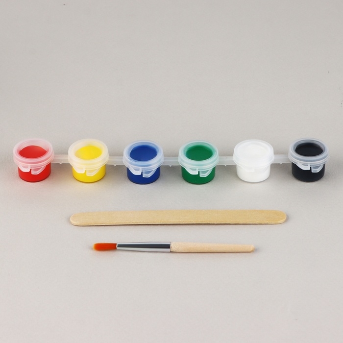 Фигурка гипсовая под раскраску своими руками «Гипсовый бульдог», 9 х 6 см, набор для создания Фигурка гипсовая под раскраску своими руками «Гипсовый бульдог», 9 х 6 см, набор для создания