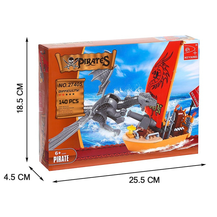 Конструктор «Сражение с драконом», 140 деталей Конструктор «Сражение с драконом», 140 деталей