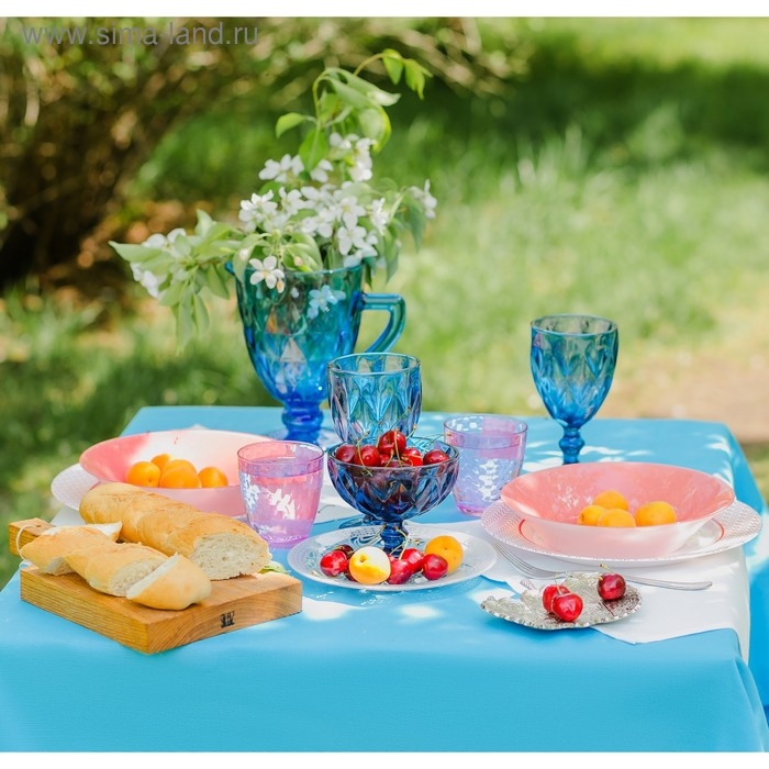 Креманка стеклянная Magistro «Круиз», 350 мл, d=12 см, цвет синий Креманка стеклянная Magistro «Круиз», 350 мл, d=12 см, цвет синий