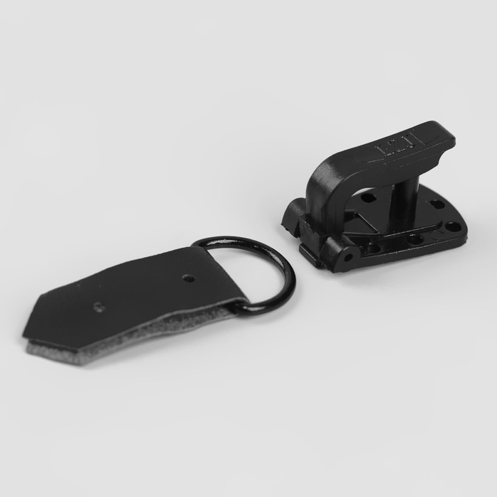 Крючки пришивные, пластиковые, для верхней одежды, 5 × 1,5 см, 6 шт, цвет чёрный Крючки пришивные, пластиковые, для верхней одежды, 5 × 1,5 см, 6 шт, цвет чёрный