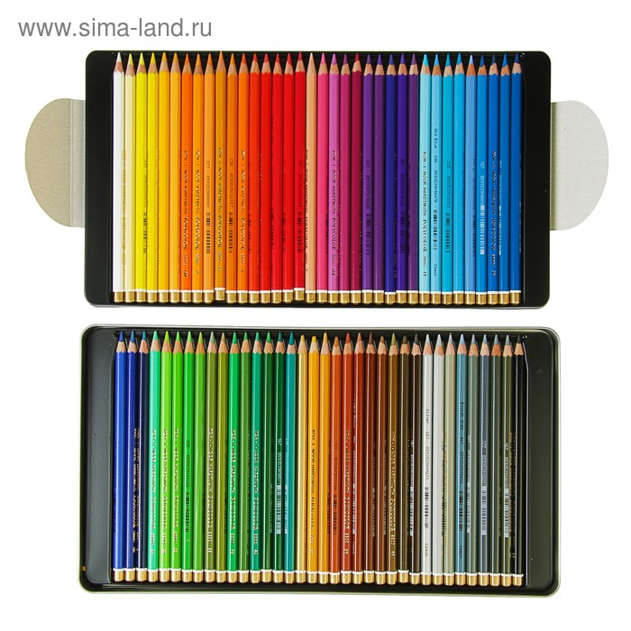 Карандаши художественные 72 цвета, Koh-I-Noor PolyColor 3827, мягкие, в металлическом пенале Карандаши художественные 72 цвета, Koh-I-Noor PolyColor 3827, мягкие, в металлическом пенале