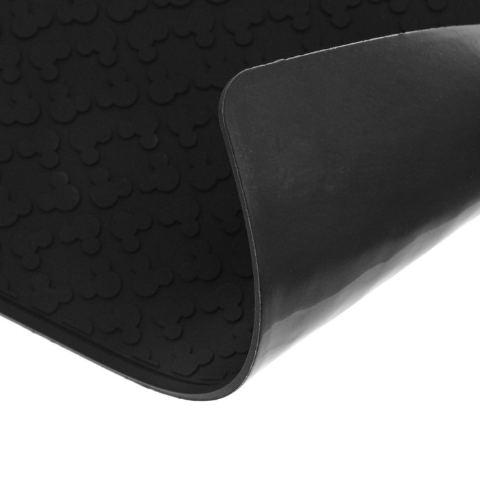 Коврик противоскользящий 20×13 см, пиксели, черный Коврик противоскользящий 20×13 см, пиксели, черный