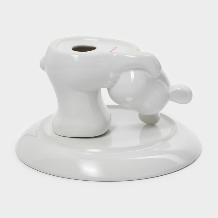 Подставка для торта Доляна «Мишка Отто», 20,5×11,5 см, цвет белый Подставка для торта Доляна «Мишка Отто», 20,5×11,5 см, цвет белый