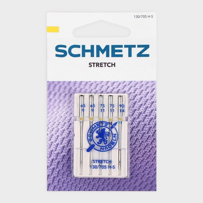 Иглы для бытовых швейных машин, для стрейч-ткани, №65-90, 5 шт Иглы для бытовых швейных машин, для стрейч-ткани, №65-90, 5 шт