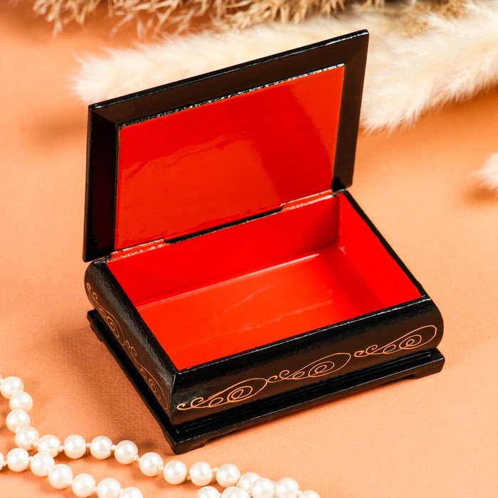 Шкатулка «Мишки», 7,5×10 см, лаковая миниатюра