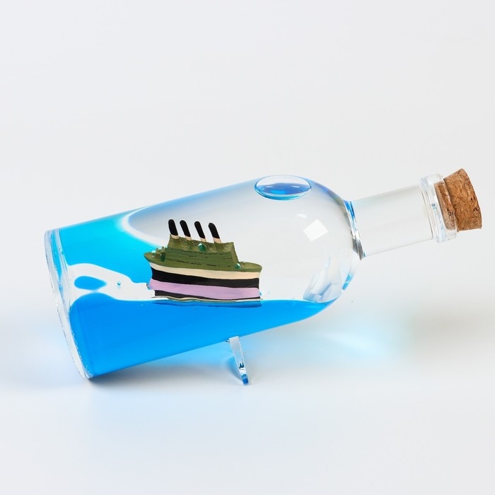 Гелевые часы Гелевые часы "Корабль", антистресс, d-6 см