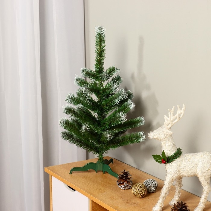 Ёлка искусственная настольная Ёлка искусственная настольная "Классическая белоснежная" 55 см