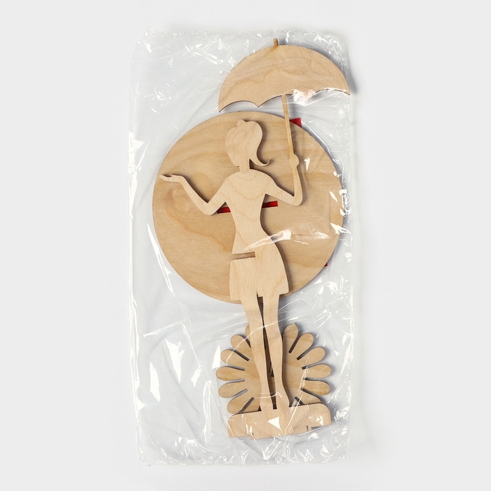 Салфетница деревянная «Девушка с зонтиком», 25×13×13 см Салфетница деревянная «Девушка с зонтиком», 25×13×13 см