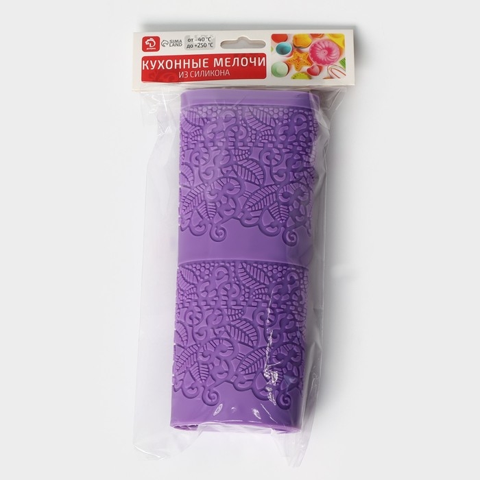 Коврик для айсинга Доляна «Природная красота», силикон, 2 полосы, 38,4×19,2 см, цвет фиолетовый Коврик для айсинга Доляна «Природная красота», силикон, 2 полосы, 38,4×19,2 см, цвет фиолетовый