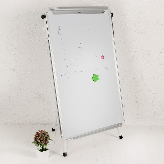 Флипчарт-магнитно-маркерная доска, регулируется по высоте, размер доски — 70 × 100 см Флипчарт-магнитно-маркерная доска, регулируется по высоте, размер доски — 70 × 100 см