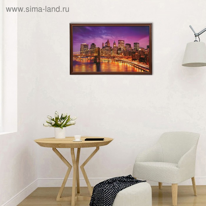 Картина  Картина "Город в огнях" 67х107 см