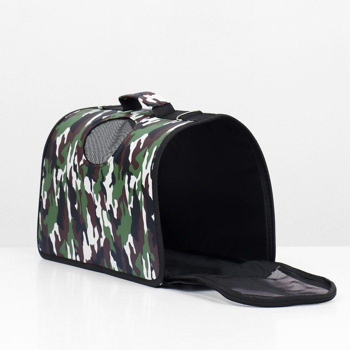 Сумка - переноска для животных Камуфляж, размер L, 53 х 22 х 29 см Сумка - переноска для животных Камуфляж, размер L, 53 х 22 х 29 см