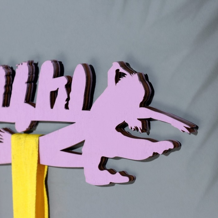 Медальница  Медальница "Танцы" сиреневый цвет, 28х8 см