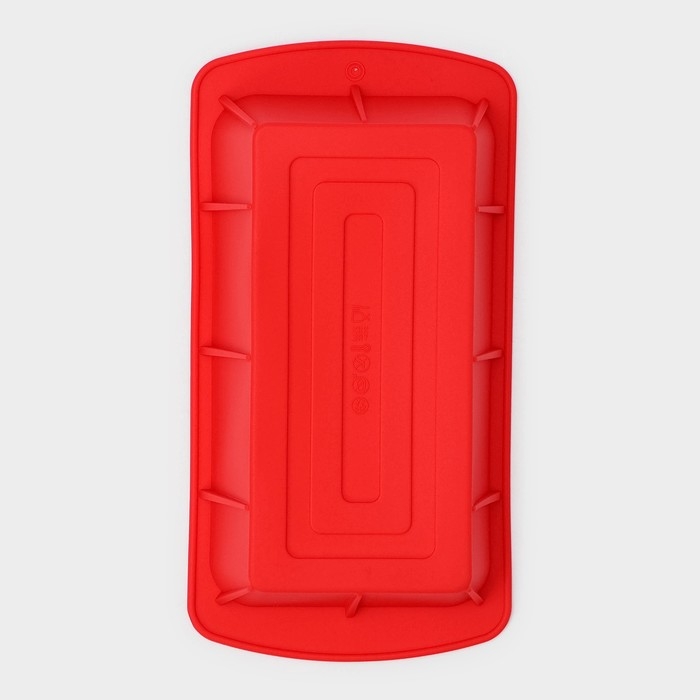 Форма для выпечки Доляна «Хлеб», силикон, 25,5×13×5 см, внут.размер 20,5×11 см, цвет красный Форма для выпечки Доляна «Хлеб», силикон, 25,5×13×5 см, внут.размер 20,5×11 см, цвет красный