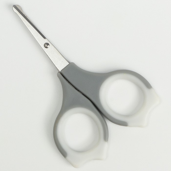 Ножницы маникюрные детские безопасные, цвет серый Ножницы маникюрные детские безопасные, цвет серый