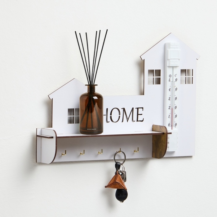Ключница на стену Home, с термометром Ключница на стену Home, с термометром