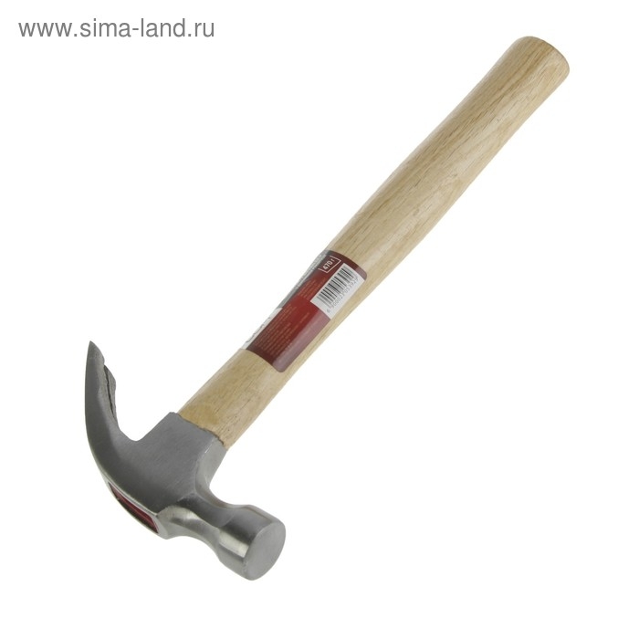 Молоток-гвоздодер ЛОМ, деревянная рукоятка, 470 г Молоток-гвоздодер ЛОМ, деревянная рукоятка, 470 г