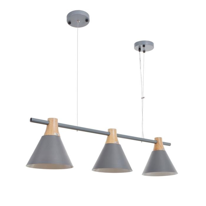 Люстра 1066/3GR E27 60Вт серый 90х20х90 см BayerLux