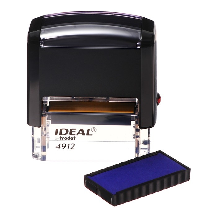 Оснастка для штампа автоматическая Trodat IDEAL 4912, 47 x 18 мм, корпус чёрный