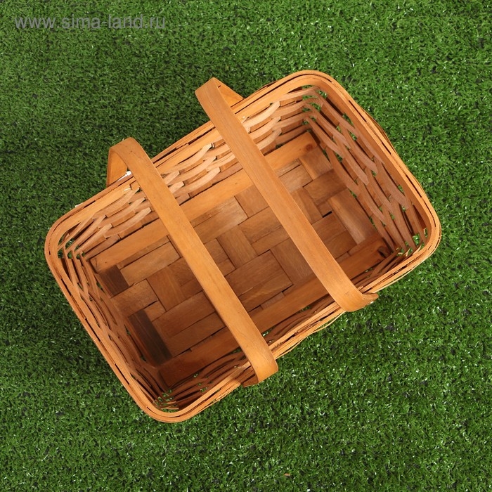 Корзинка «Лукошко», 31,5×21,5×12/25,5 см, орех, шпон Корзинка «Лукошко», 31,5×21,5×12/25,5 см, орех, шпон