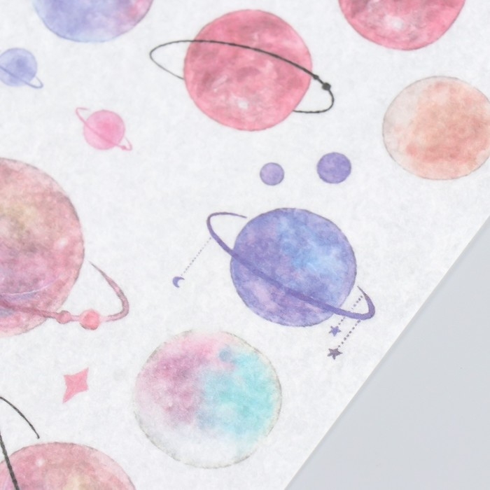 Наклейки Наклейки "Планеты и созвездия" набор 3 листа 10х20 см