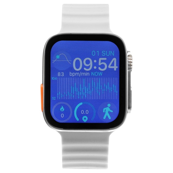 Смарт-часы, 180 мАч, IPS, 240x282, Android 5.0+, iOS 10+, ремешок силикон, белые Смарт-часы, 180 мАч, IPS, 240x282, Android 5.0+, iOS 10+, ремешок силикон, белые