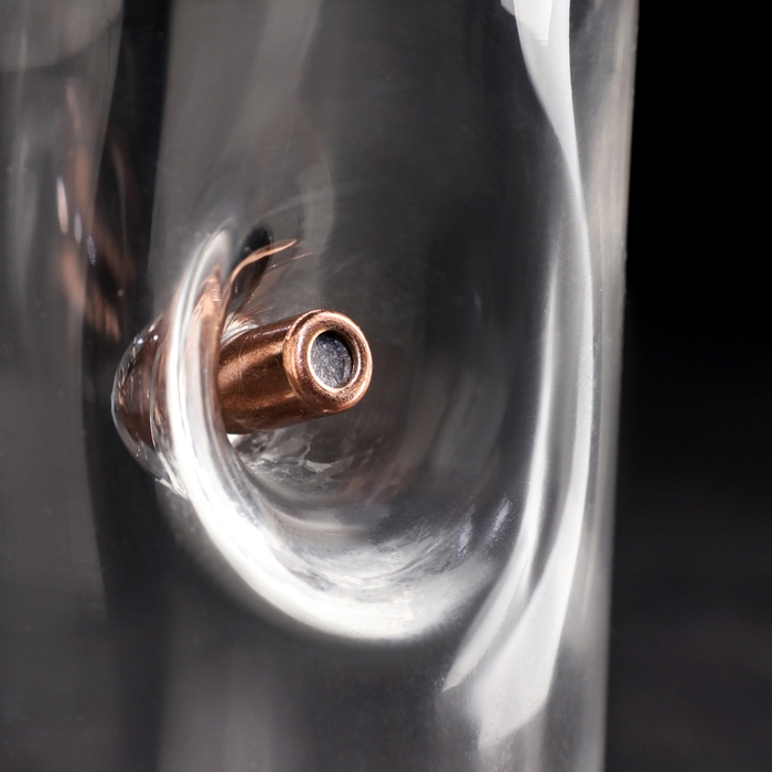 Стакан Стакан "Непробиваемый. ВМФ", для виски, эмблема с пулей, 250 мл