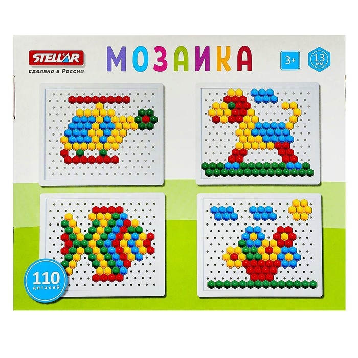 Мозаика, 110 элементов, диаметр 13 мм Мозаика, 110 элементов, диаметр 13 мм