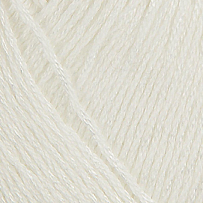 Пряжа Пряжа "Жемчужная" 50% хлопок, 50% вискоза 425м/100гр (01-Белый)