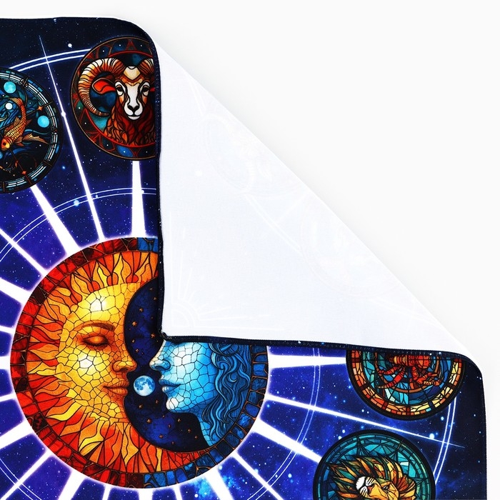 Скатерть для гадания на Хэллоуин «Созвездие», 50х50 см Скатерть для гадания на Хэллоуин «Созвездие», 50х50 см