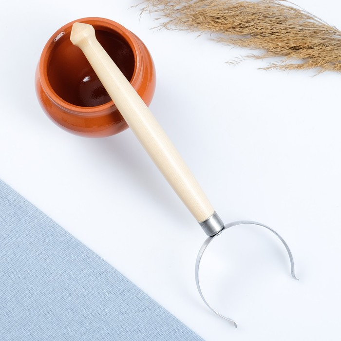 Набор  Набор "Вятская керамика Трио" 0,5лх3шт + ухват, терракота