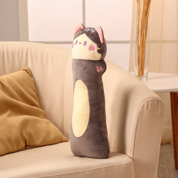 Мягкая игрушка «Кот-батон», 50 см, цвет серый Мягкая игрушка «Кот-батон», 50 см, цвет серый