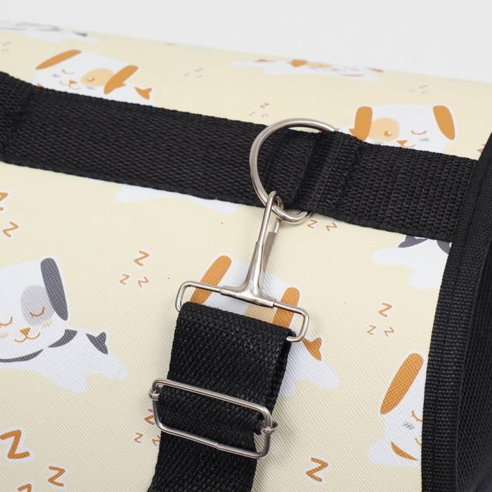 Сумка - переноска животных Сумка - переноска животных "Щенки", бежевая, размер L, 52 х 28 х 28 см