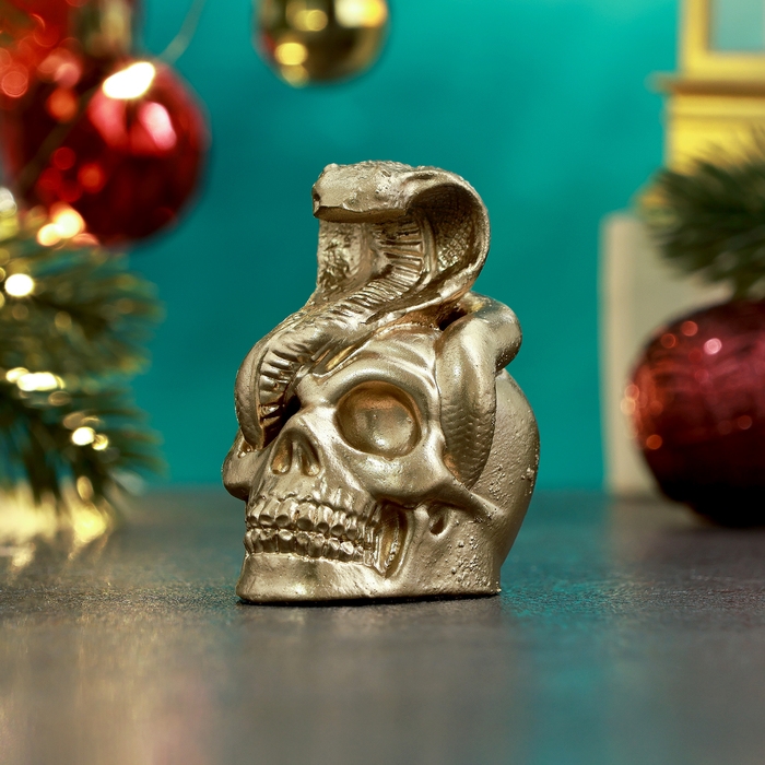 Новый год. Символ 2025. Фигура Новый год. Символ 2025. Фигура "Змея с черепом" 6см