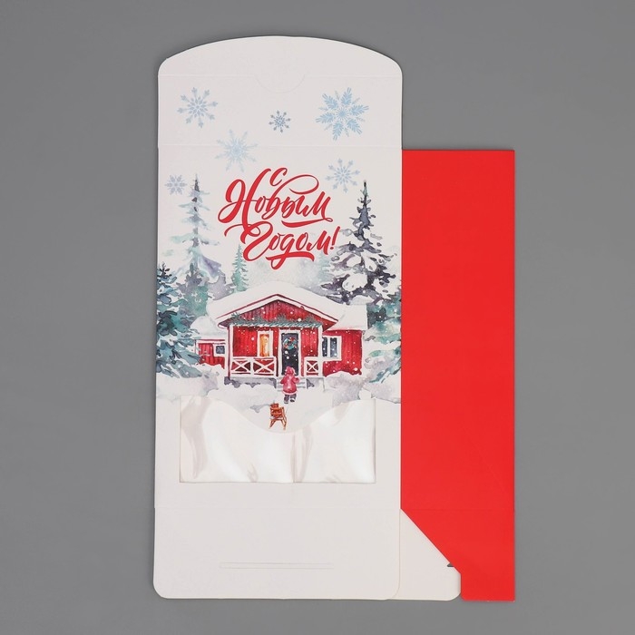 Коробка подарочная новогодняя складная «Дом в зимнем лесу», 15 х 7 х 22 см Коробка подарочная новогодняя складная «Дом в зимнем лесу», 15 х 7 х 22 см