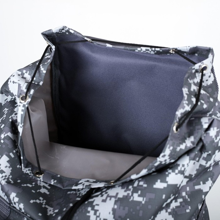 Рюкзак туристический, 55 л, отдел на шнурке, 4 наружных кармана, «ЗФТС», цвет серый/камуфляж Рюкзак туристический, 55 л, отдел на шнурке, 4 наружных кармана, «ЗФТС», цвет серый/камуфляж