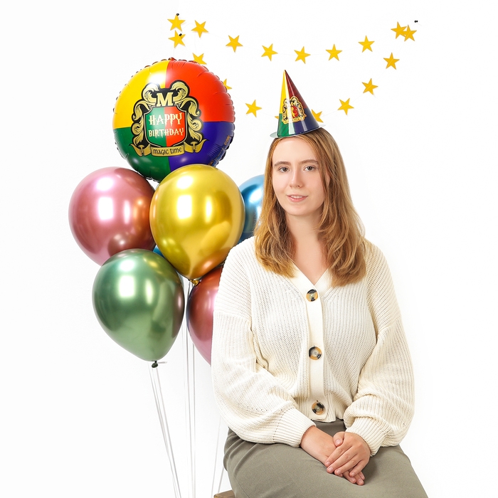 Набор воздушных шаров &laquo;Волшебство&raquo;: 9 шаров, 1 гирлянда, 6 колпаков