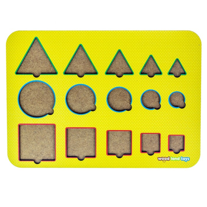 Рамка-вкладыш М. Монтессори «Больше-меньше 1» МИКС Рамка-вкладыш М. Монтессори «Больше-меньше 1» МИКС