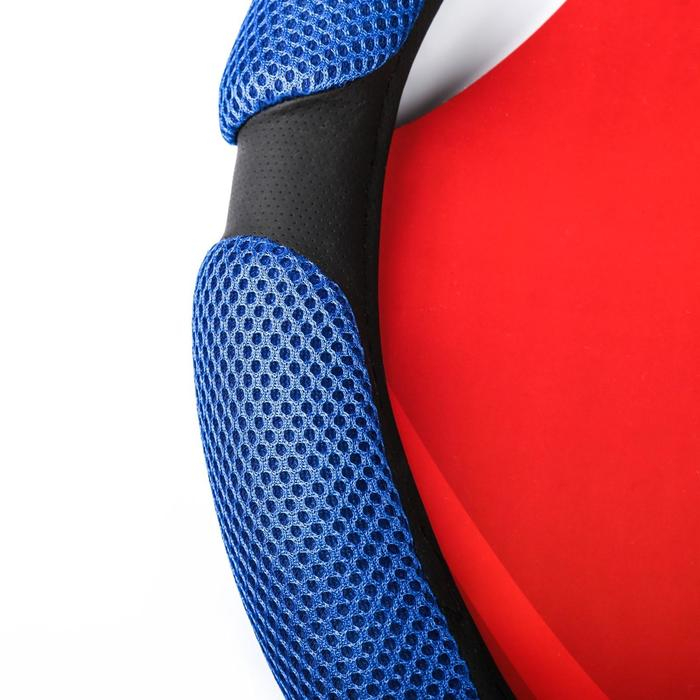 Оплетка на руль TORSO, анатомическая, размер 38 см, чёрно-синий Оплетка на руль TORSO, анатомическая, размер 38 см, чёрно-синий