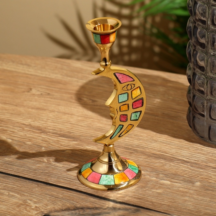 Подсвечник Подсвечник "Месяц" 18,5 см, латунь