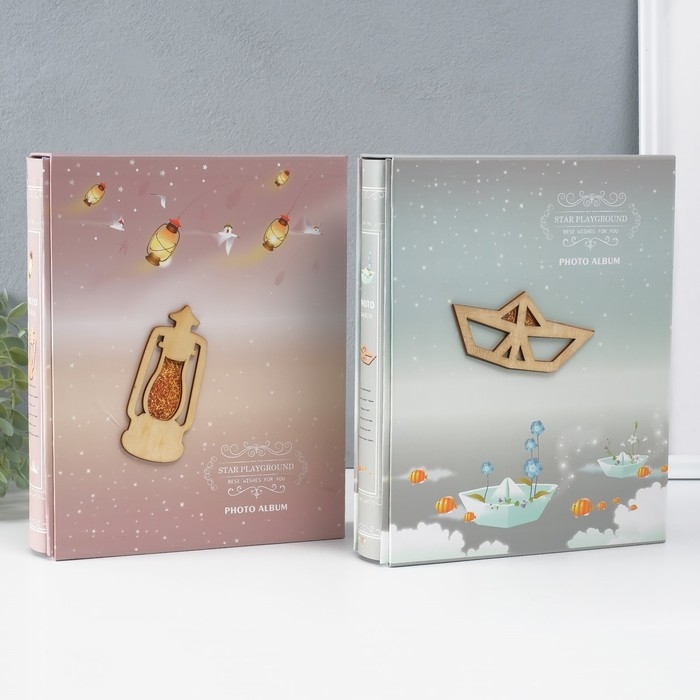Фотоальбом на 200 фото 10х15 см Фотоальбом на 200 фото 10х15 см "Волшебные сны" в коробке МИКС 5,2х20,6х26,6 см