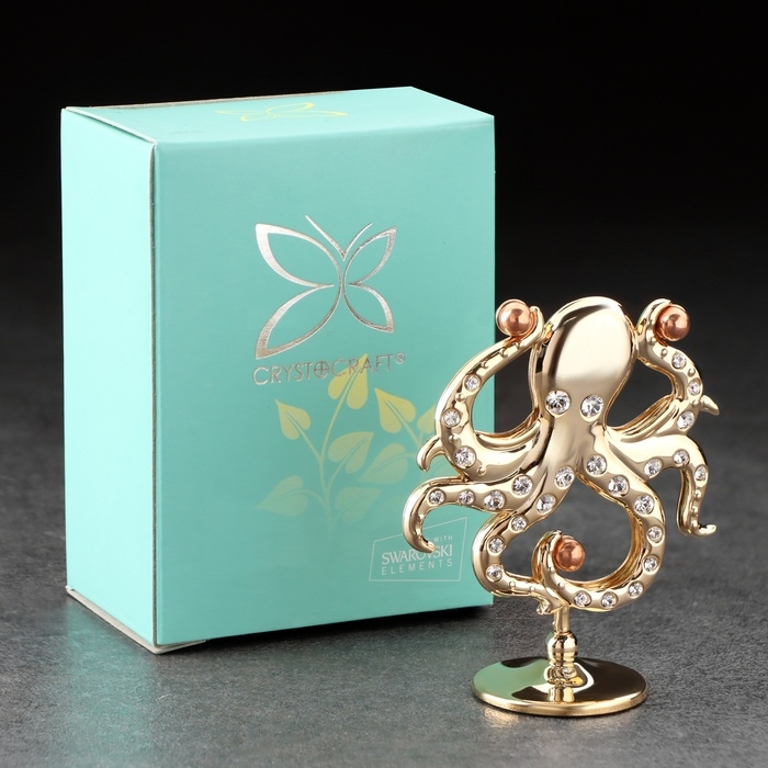 Сувенир Сувенир "Осьминог", с кристаллами