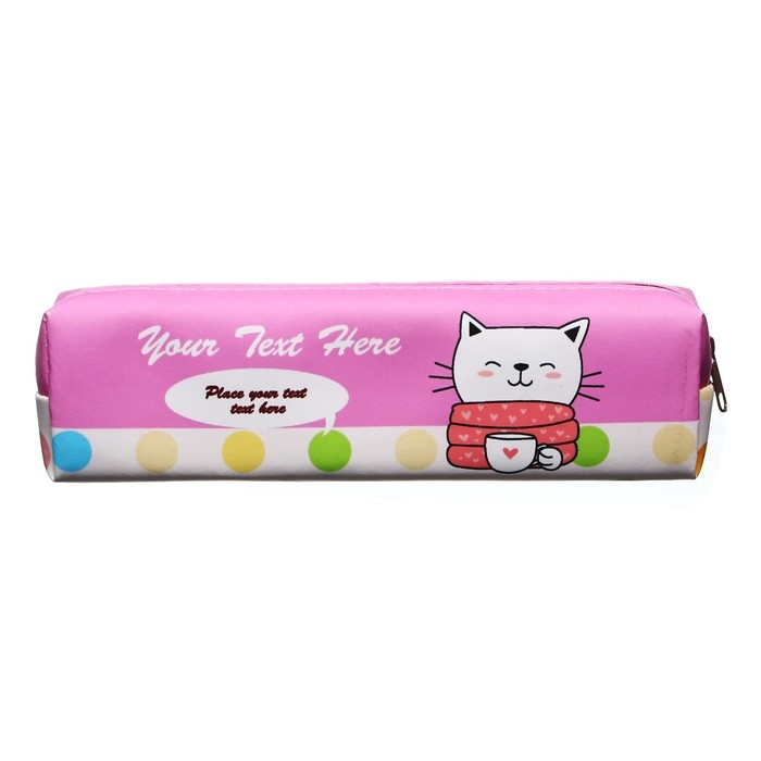 Пенал школьный Пенал школьный "Зверюшка", на молнии, розовый