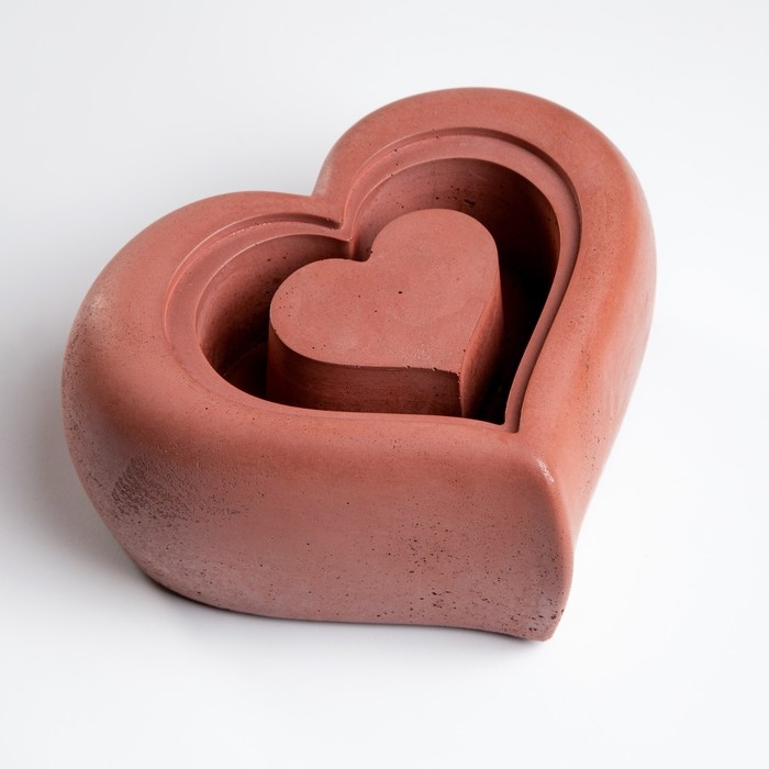 Биокамин настольный Биокамин настольный "Сердце" 17 х 8 см, топливо и спички в комплекте