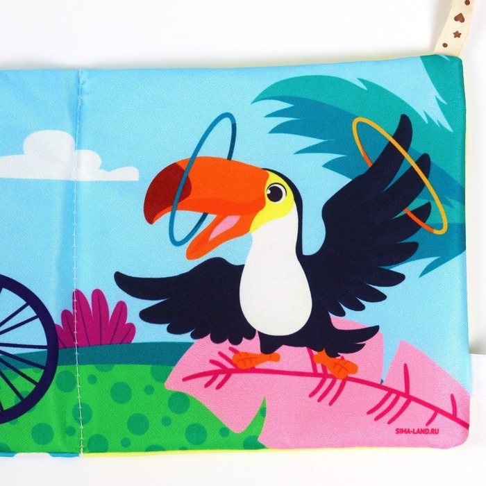 Бортик на кроватку «Африка» 14х70 см, Крошка Я Бортик на кроватку «Африка» 14х70 см, Крошка Я